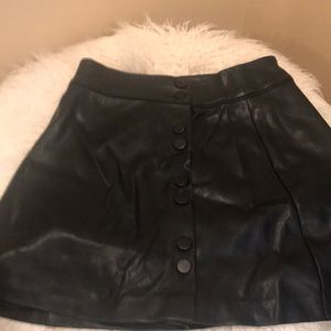 Zara pleather skirt